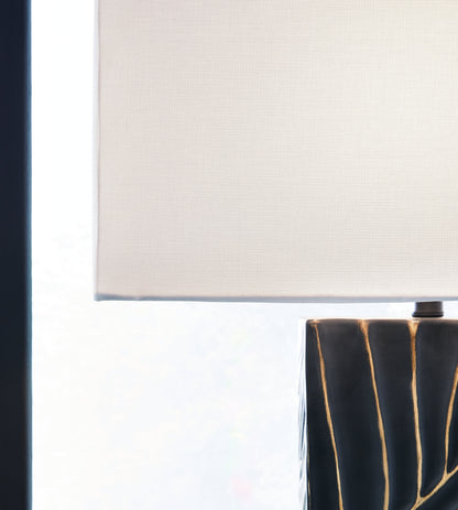 Bartlen Black/Gold Finish Table Lamp - L235774