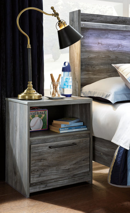 Baystorm Full Panel Storage Bed and Nightstand - B221B96