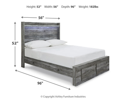Baystorm Full Panel Storage Bed and Nightstand - B221B96