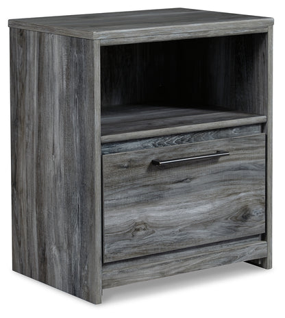 Baystorm Full Panel Storage Bed and Nightstand - B221B96