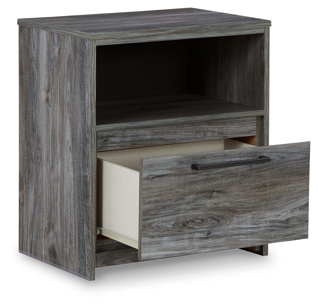 Baystorm Full Panel Storage Bed and Nightstand - B221B96