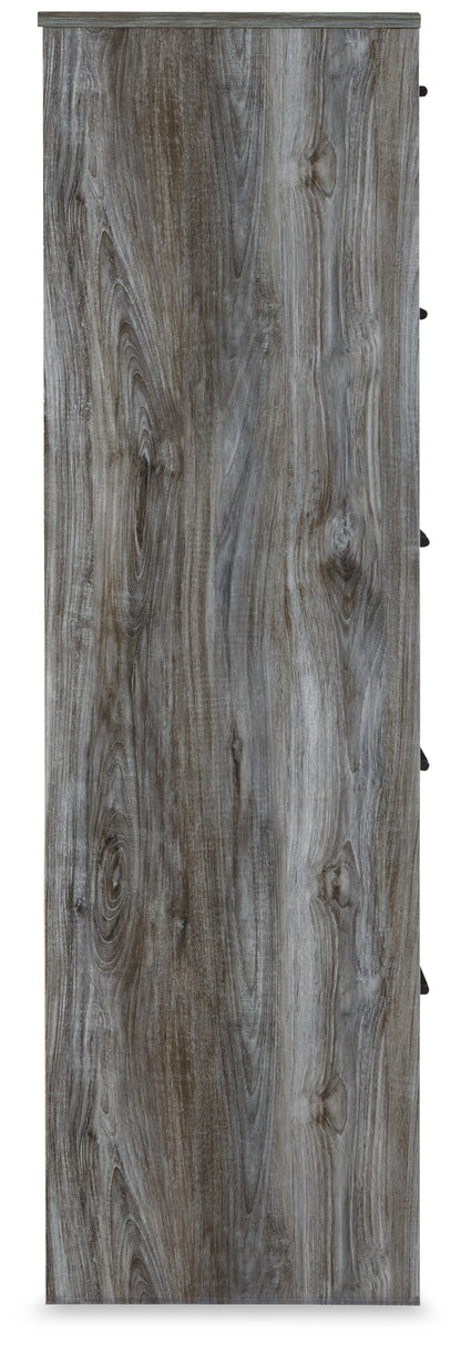 Baystorm Gray 2 Twin Panel Beds, 2 Mattresses, 2 Foundations, and Chest - B221B45