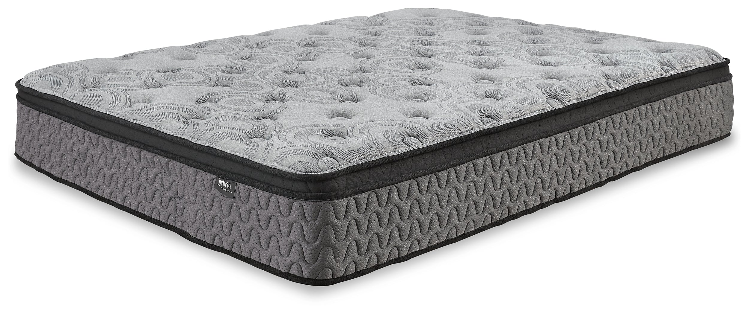 Baystorm Gray 2 Twin Panel Beds, 2 Mattresses, 2 Foundations, and Chest - B221B45