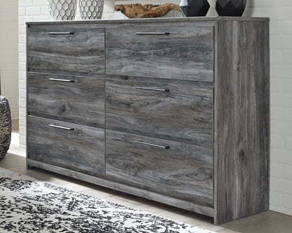 Baystorm Gray Dresser, Mirror and 2 Nightstands - B221B64