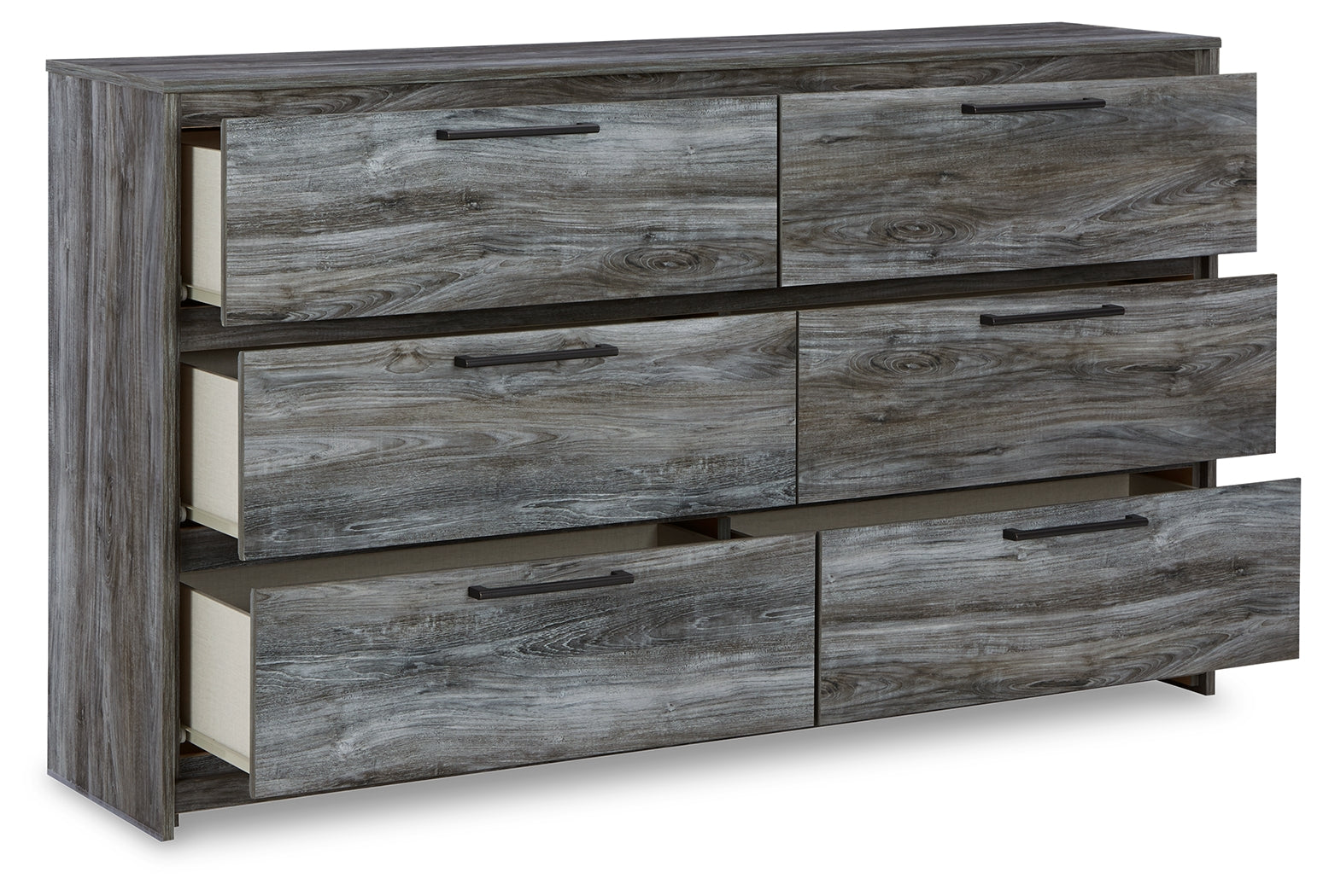 Baystorm Gray King Storage Bed, Dresser and 2 Nightstands - B221B75