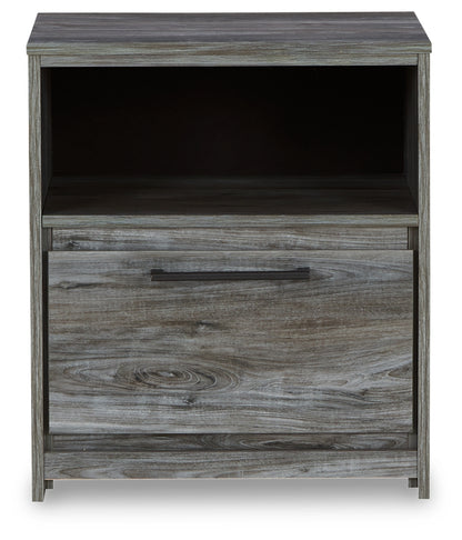 Baystorm Gray Twin Panel Headboard Bed, Dresser, Mirror and Nightstand - B221B74