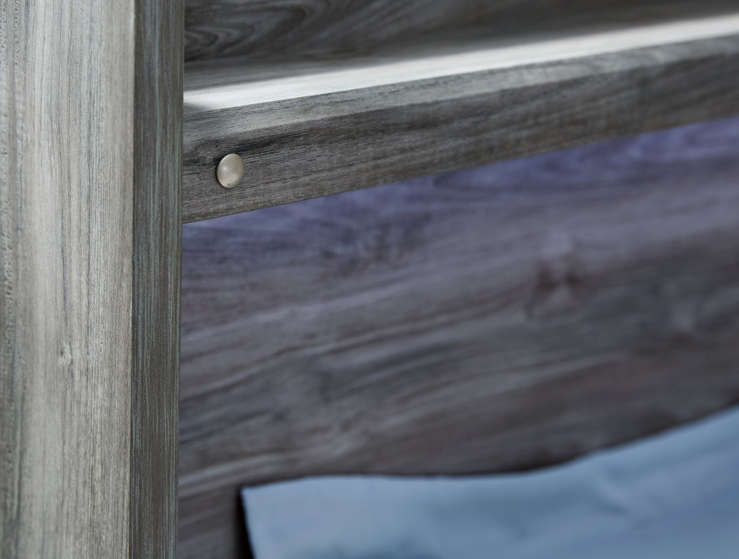Baystorm Gray Twin Panel Headboard Bed, Dresser, Mirror and Nightstand - B221B74