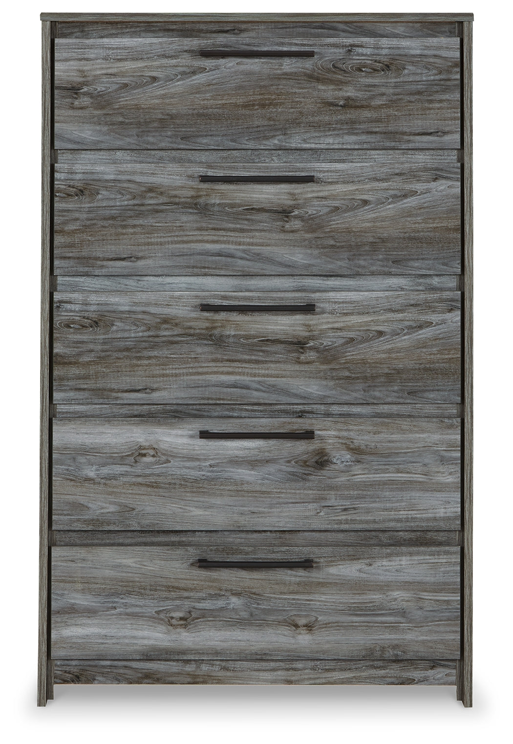 Baystorm Gray Twin Panel Headboard Bed, Dresser, Mirror and Nightstand - B221B74