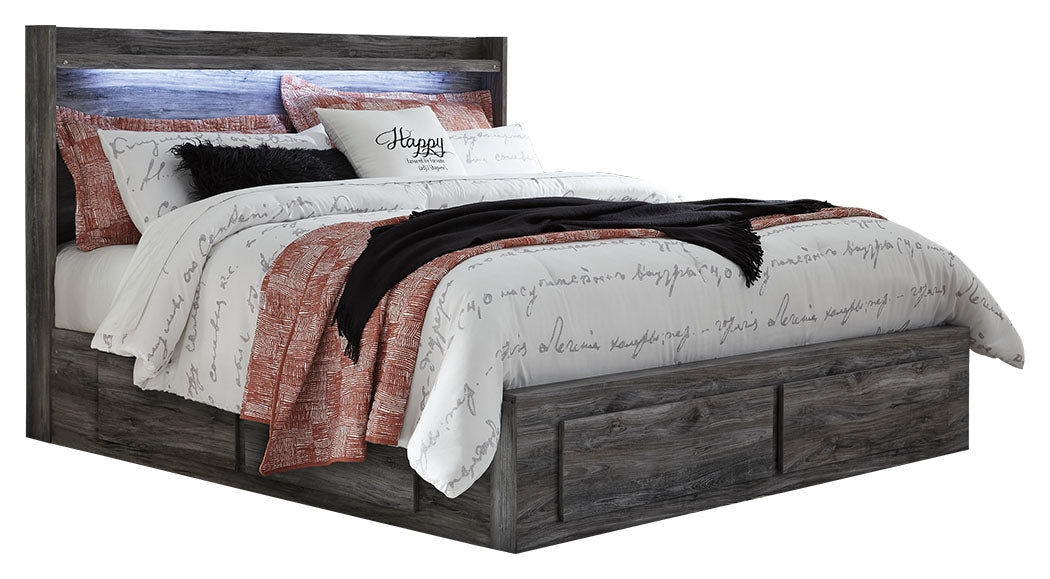Baystorm King Storage Bed, Dresser and 2 Nightstands - B221B85