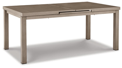 Beach Front Outdoor Dining Table and 4 Chairs in Beige - PKG015466