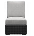 Beachcroft Black/Light Gray 5-Piece Outdoor Sectional - P792P6