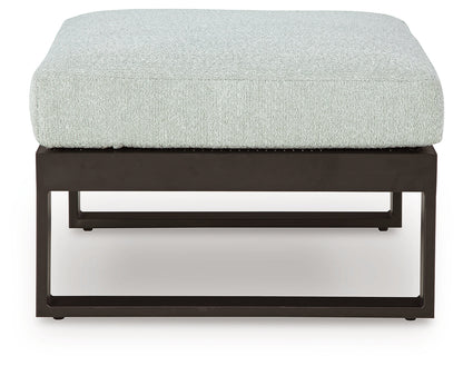 Beachloft 5-Piece Outdoor Sectional with Ottoman in Black/Gray from Ashley - Luna Furniture