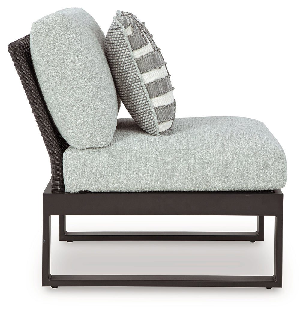 Beachloft Black 6-Piece Outdoor Sectional - P490P1