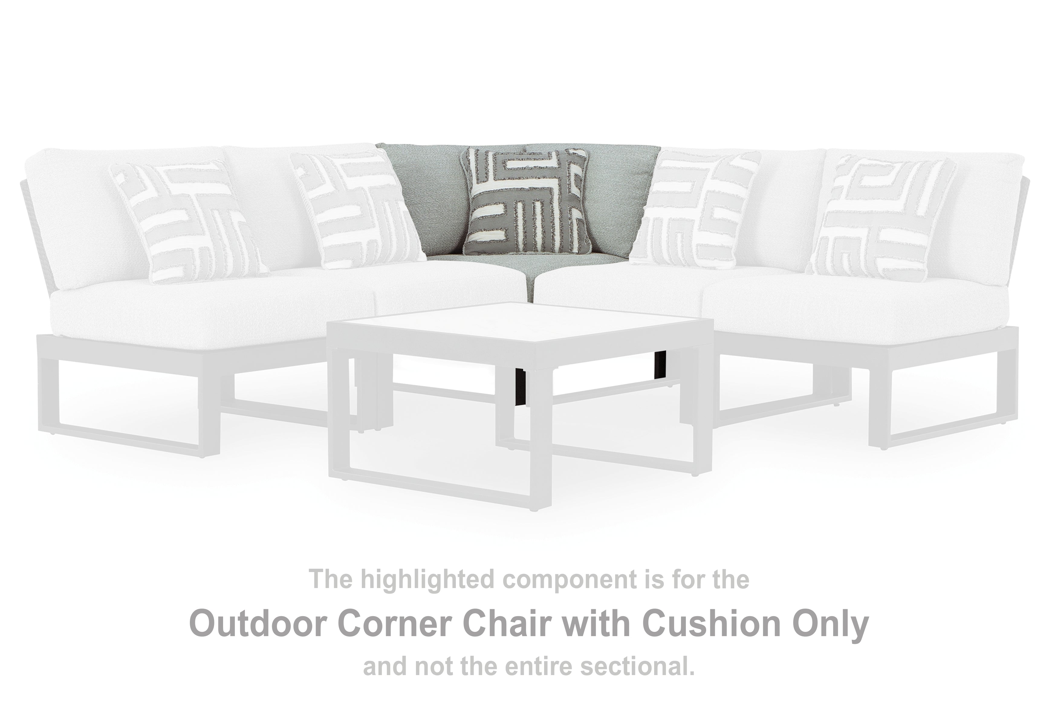 Beachloft Black 6-Piece Outdoor Sectional - P490P1