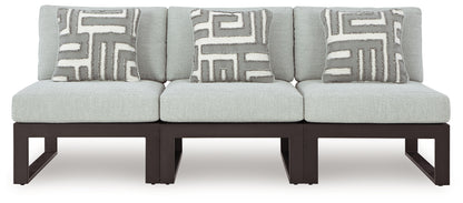 Beachloft Black/Gray 3-Piece Outdoor Sectional - P490P6