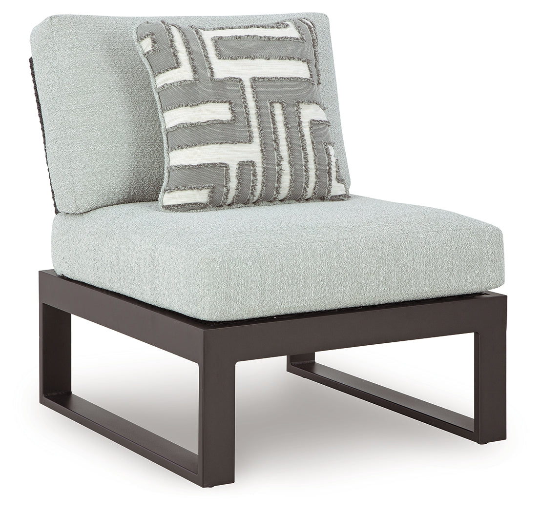 Beachloft Black/Gray 5-Piece Outdoor Sectional - P490P2