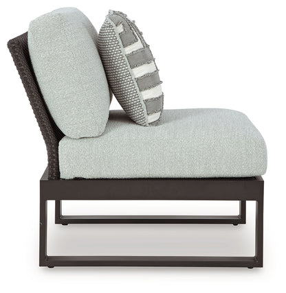 Beachloft Black/Gray 5-Piece Outdoor Sectional - P490P2