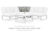 Beachloft Black/Gray Outdoor Corner Chair with Cushion - P490-877