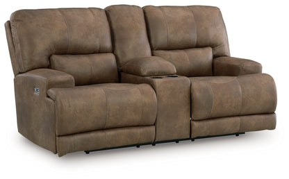 Beckley Place Earth Power Reclining Loveseat with Console - PC9180218