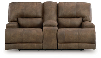 Beckley Place Earth Power Reclining Loveseat with Console - PC9180218