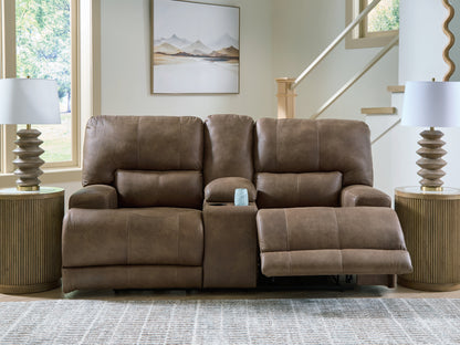 Beckley Place Earth Power Reclining Loveseat with Console - PC9180218