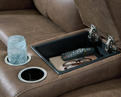 Beckley Place Earth Power Reclining Loveseat with Console - PC9180218