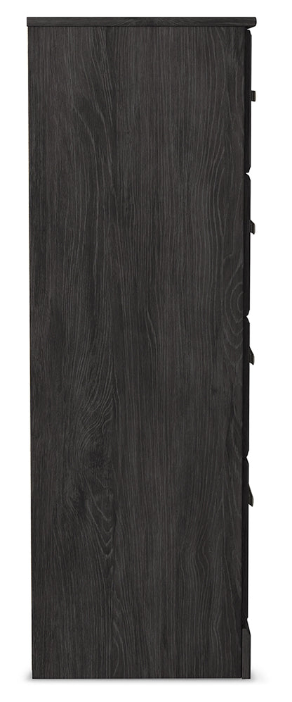 Belachime Charcoal King Panel Bed, Dresser, Chest and 2 Nightstands - B2589B14