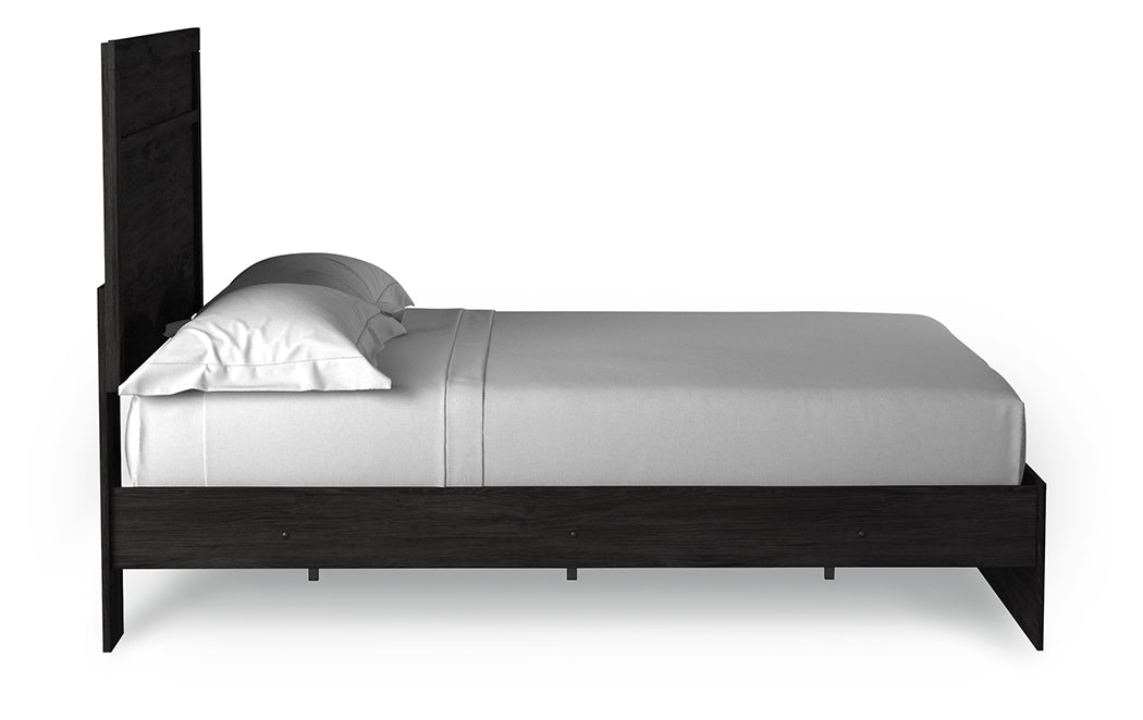 Belachime Queen Panel Bed with Dresser in Charcoal - PKG018399
