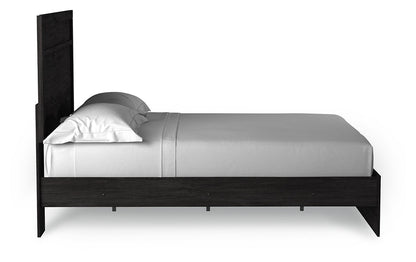 Belachime Queen Panel Bed with Dresser in Charcoal - PKG018399