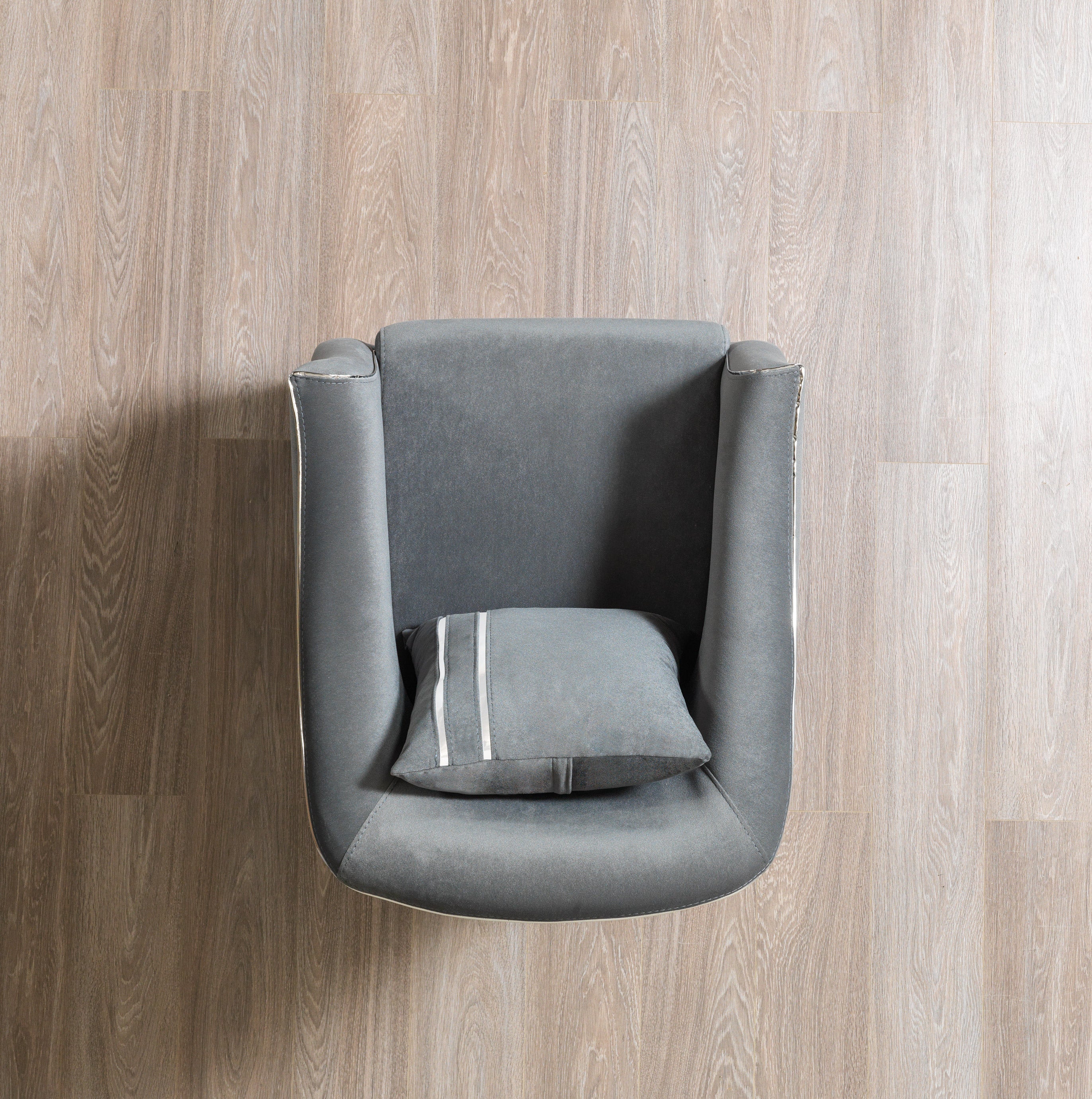 Belinda Gray Velvet Chair [ETA: 1/15] - BELINDAGRAY-CHAIR
