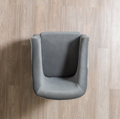 Belinda Gray Velvet Chair [ETA: 1/15] - BELINDAGRAY-CHAIR
