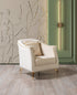 Belinda Ivory Velvet Chair [ETA: 1/15] - BELINDAIVORY-CHAIR