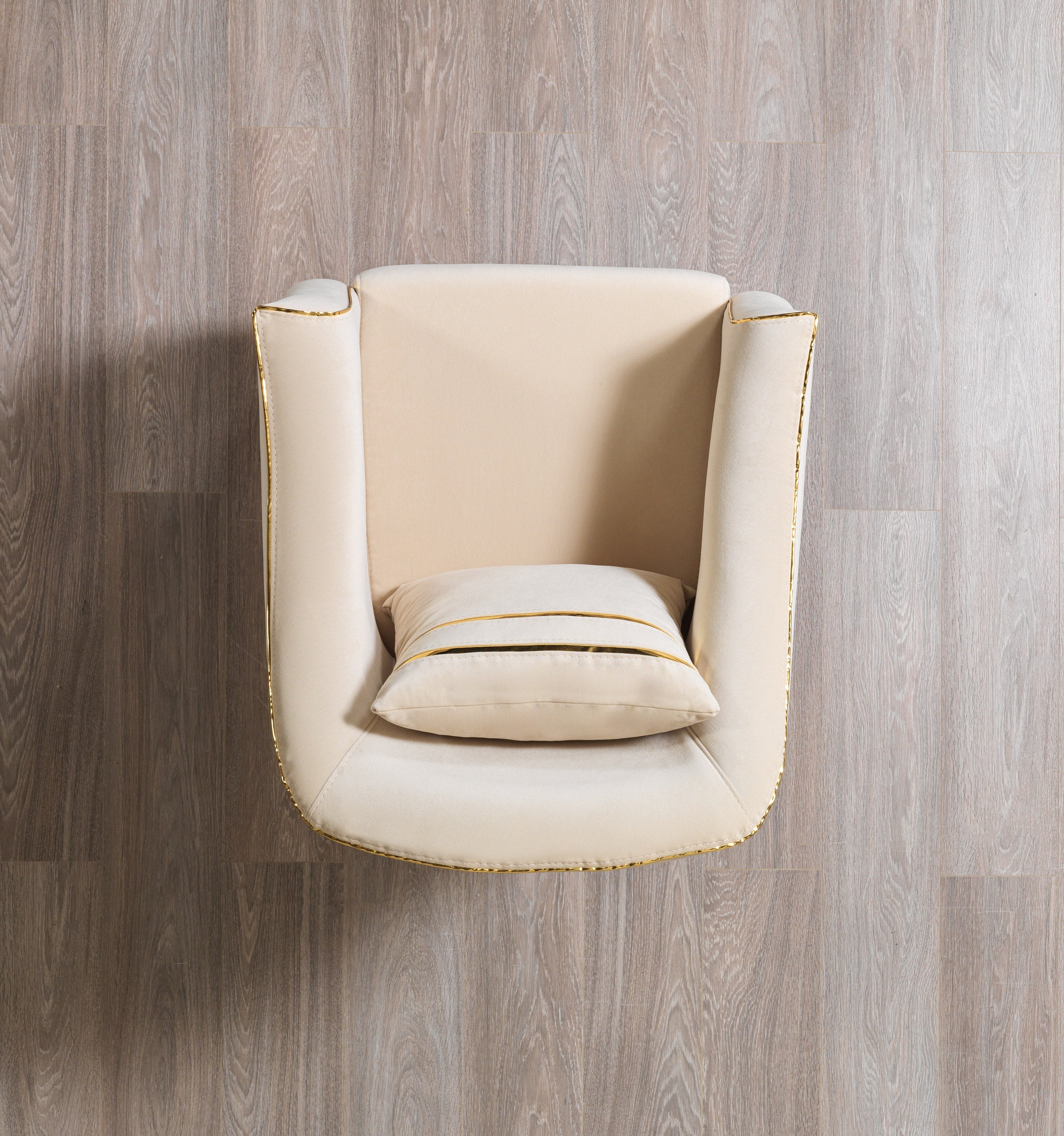 Belinda Ivory Velvet Chair [ETA: 1/15] - BELINDAIVORY-CHAIR