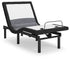 Best Base with Lumbar and Audio Charcoal Gray Twin XL Adjustable Base - M5X572