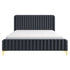 Bethany Velvet Upholstered Platform Bed Queen - BED00500103