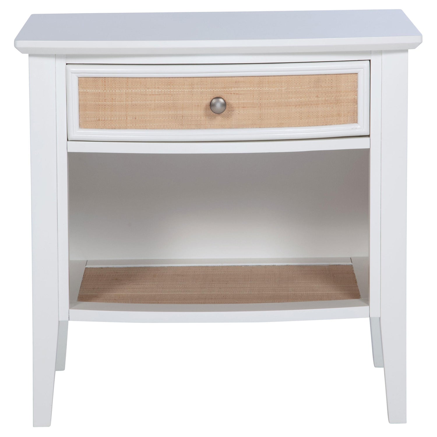 Bexhill 1-drawer Nightstand Bedside Table White - 223472