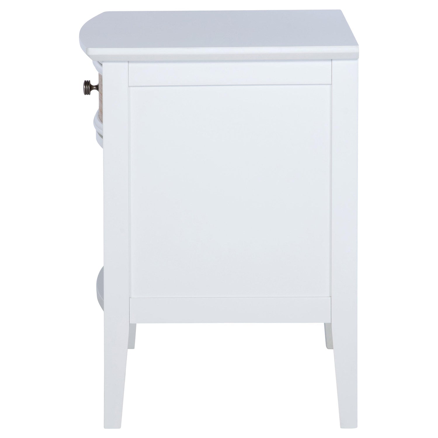 Bexhill 1-drawer Nightstand Bedside Table White - 223472