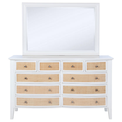 Bexhill 10-drawer Dresser and Mirror White - 223473M