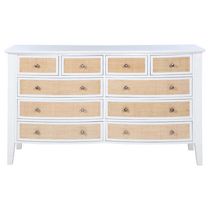 Bexhill 10-drawer Dresser Cabinet White - 223473