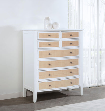 Bexhill 8-drawer Chest of Drawers White - 223475
