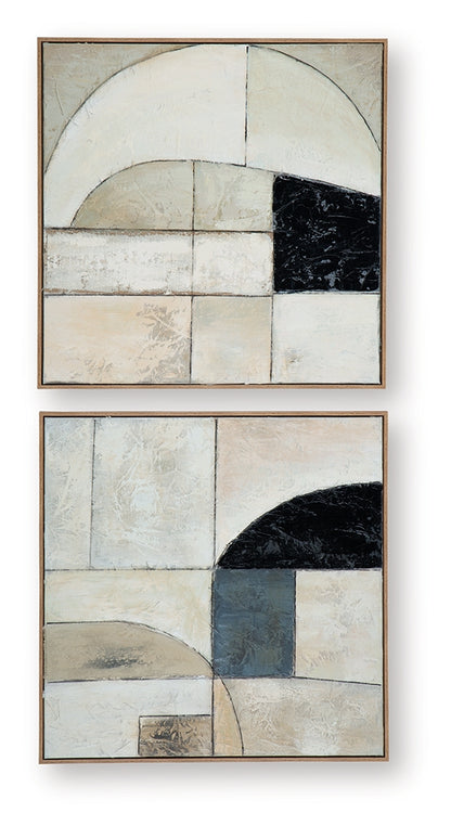 Bexlen Tan/Taupe/Black Wall Art (Set of 2) - A8000498