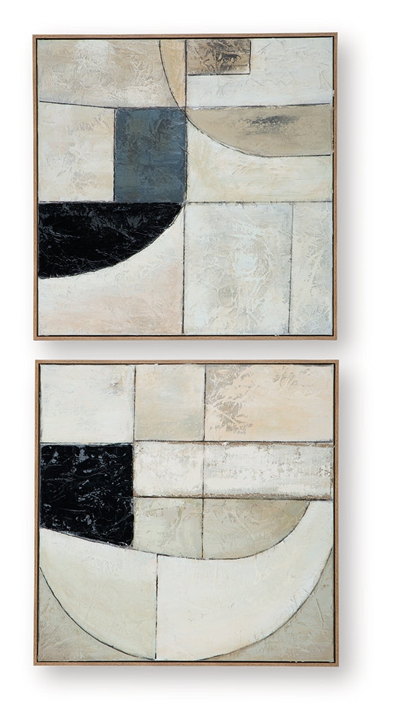 Bexlen Tan/Taupe/Black Wall Art (Set of 2) - A8000498
