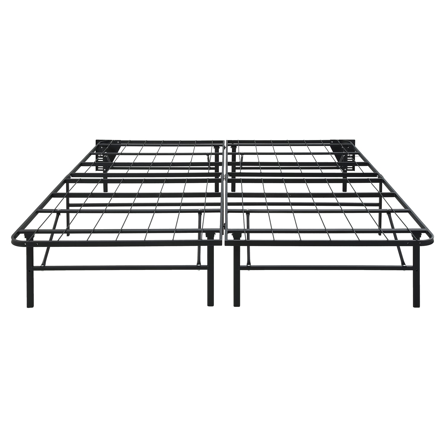 BF-1MT-EK Eastern King Foldable Metal Platform Bed Frame, Toolless - BF-1MT-EK