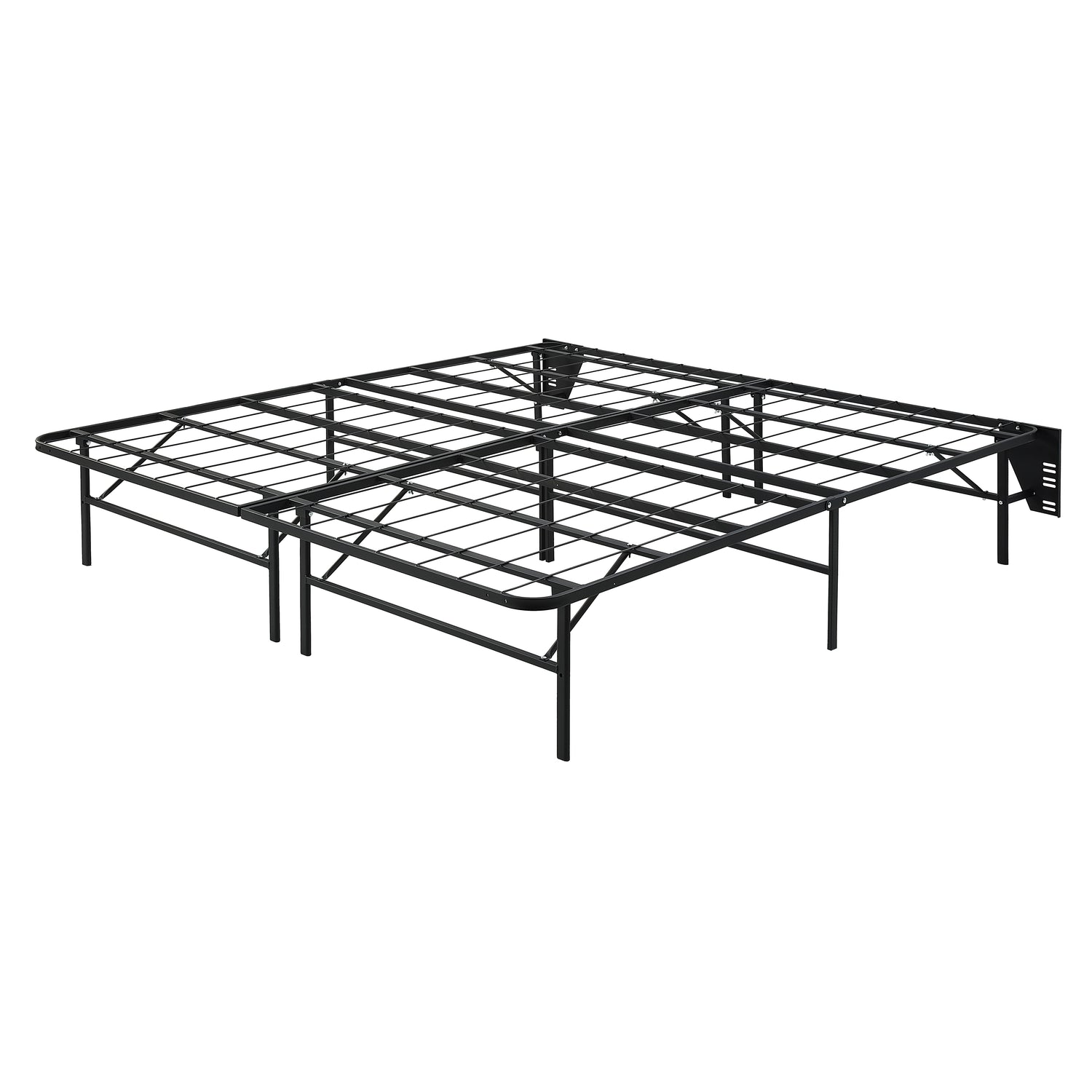 BF-1MT-EK Eastern King Foldable Metal Platform Bed Frame, Toolless - BF-1MT-EK