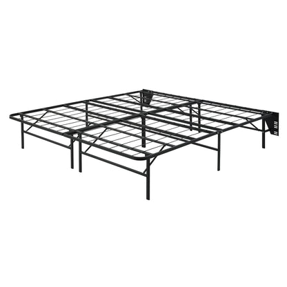 BF-1MT-EK Eastern King Foldable Metal Platform Bed Frame, Toolless - BF-1MT-EK