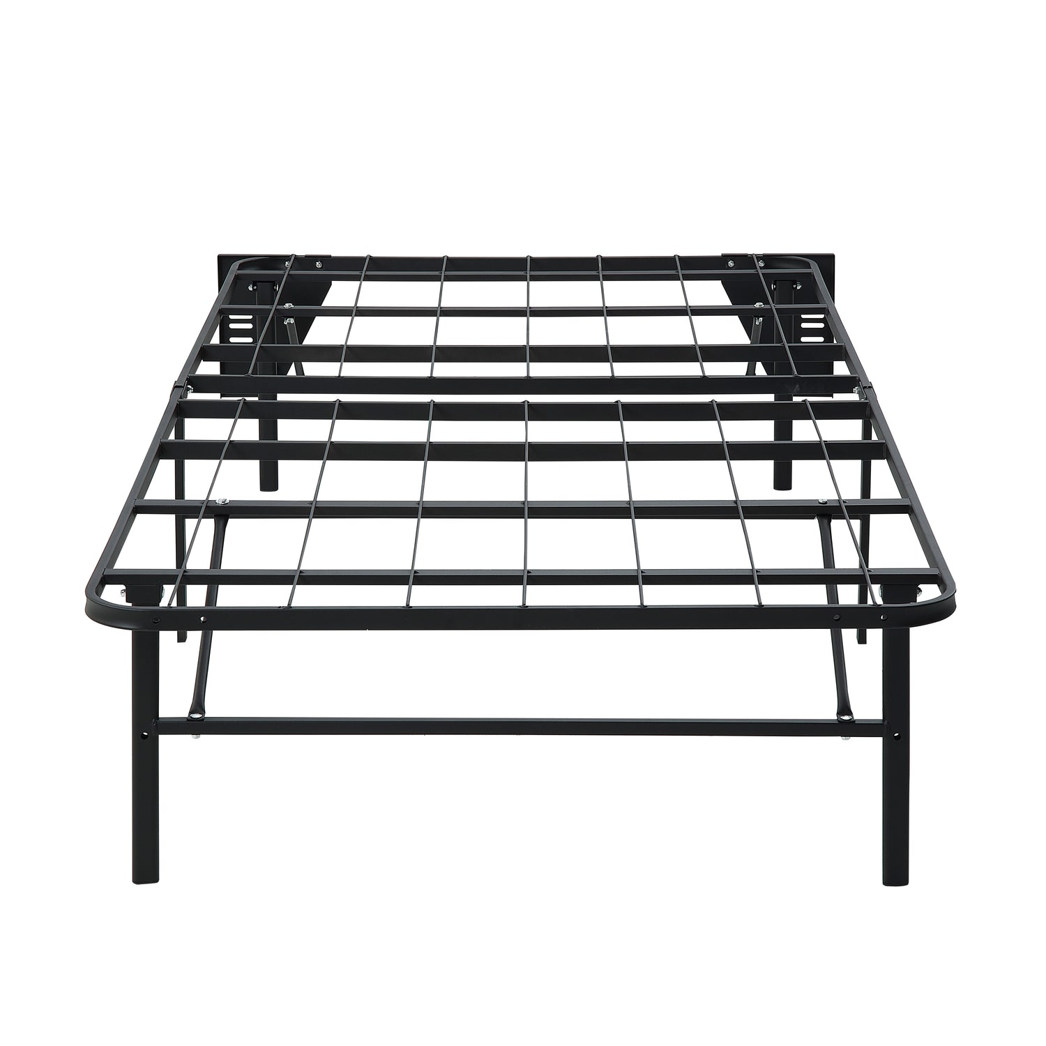 BF-1MT-T Twin Foldable Metal Platform Bed Frame, Toolless - BF-1MT-T