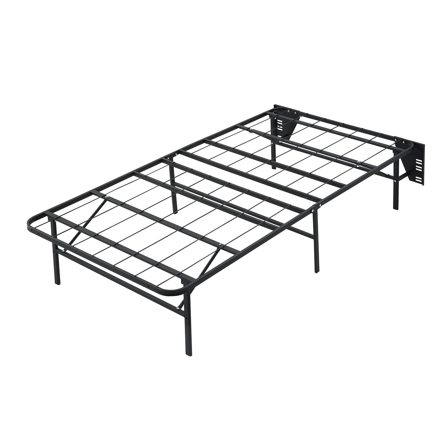 BF-1MT-T Twin Foldable Metal Platform Bed Frame, Toolless - BF-1MT-T