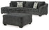 Biddeford 2-Piece Sectional with Ottoman in Shadow - PKG015089