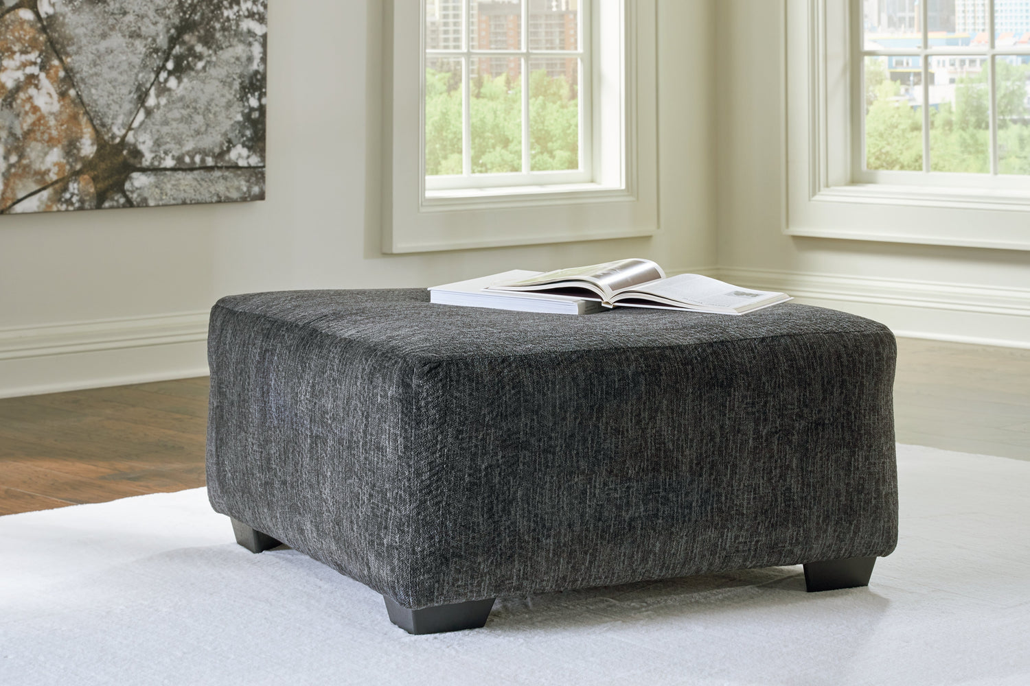 Biddeford 2-Piece Sectional with Ottoman in Shadow - PKG015090