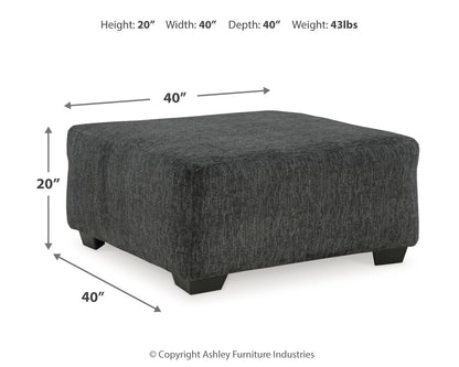Biddeford 2-Piece Sectional with Ottoman in Shadow - PKG015090